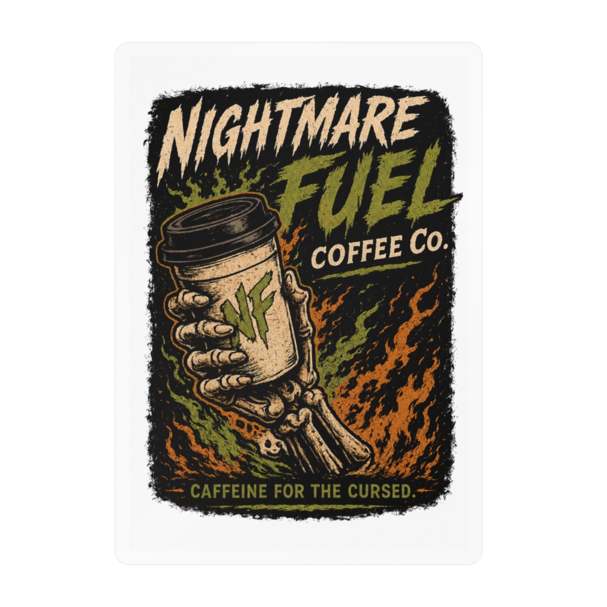 Cursed Caffeine Decal Sticker
