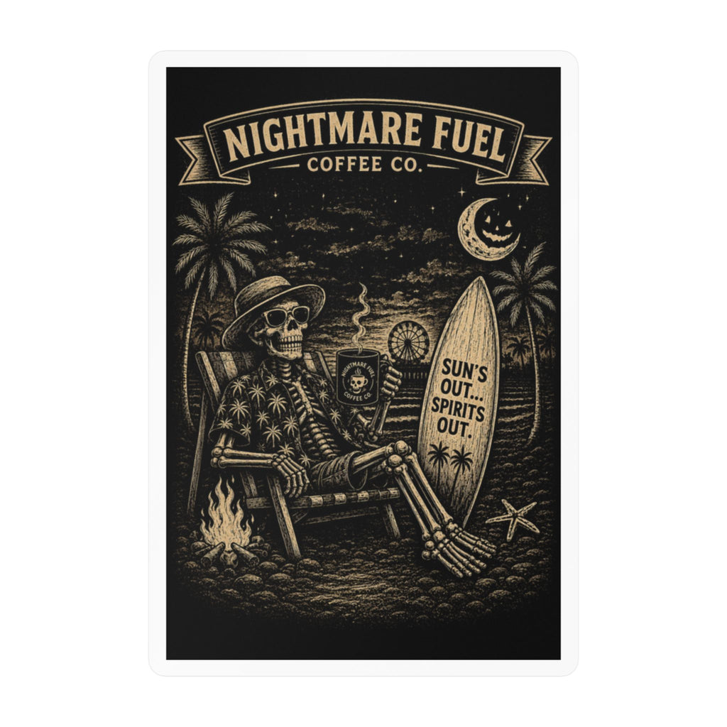 Summerween (black &white) Decal Sticker