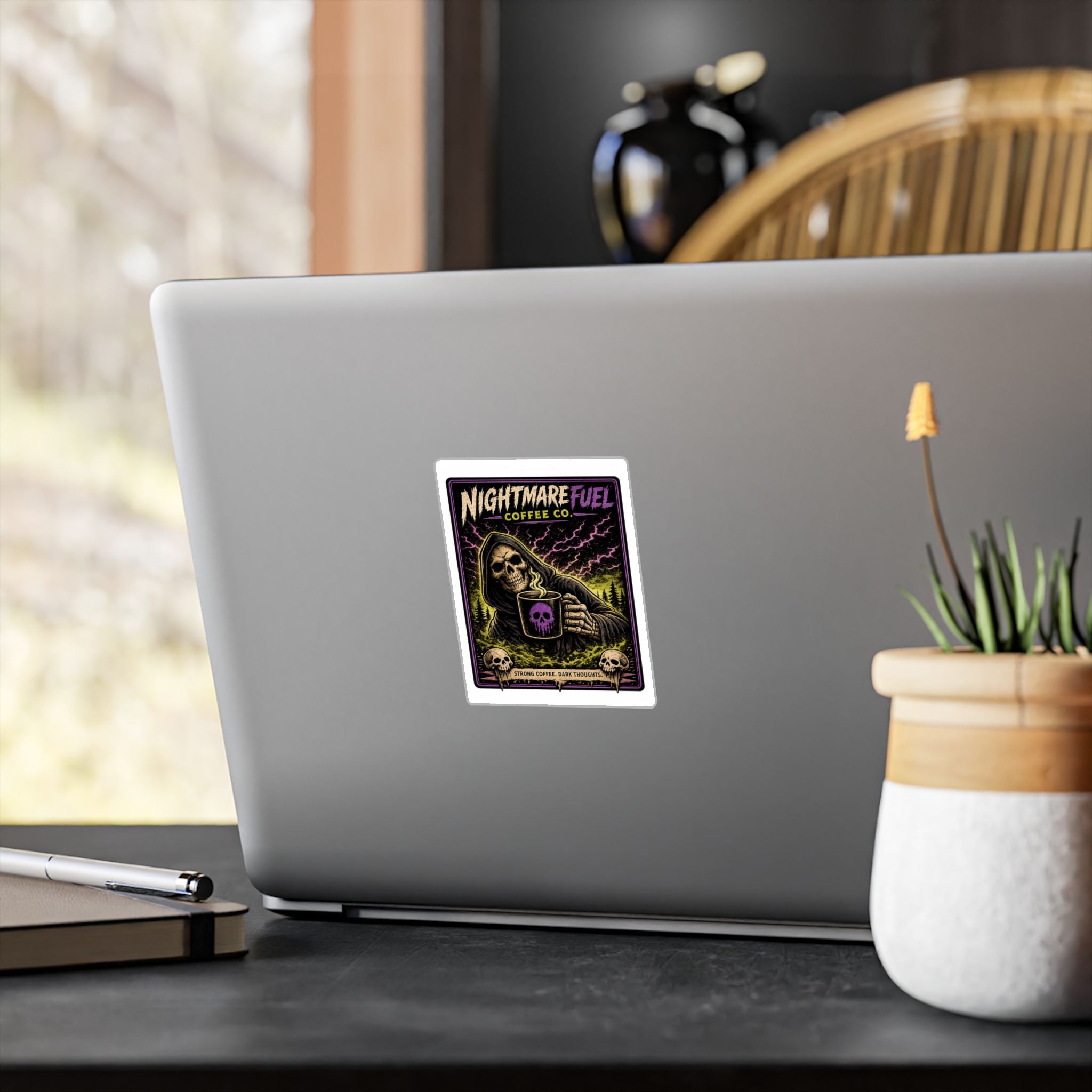 Grim Drinker Decal Sticker