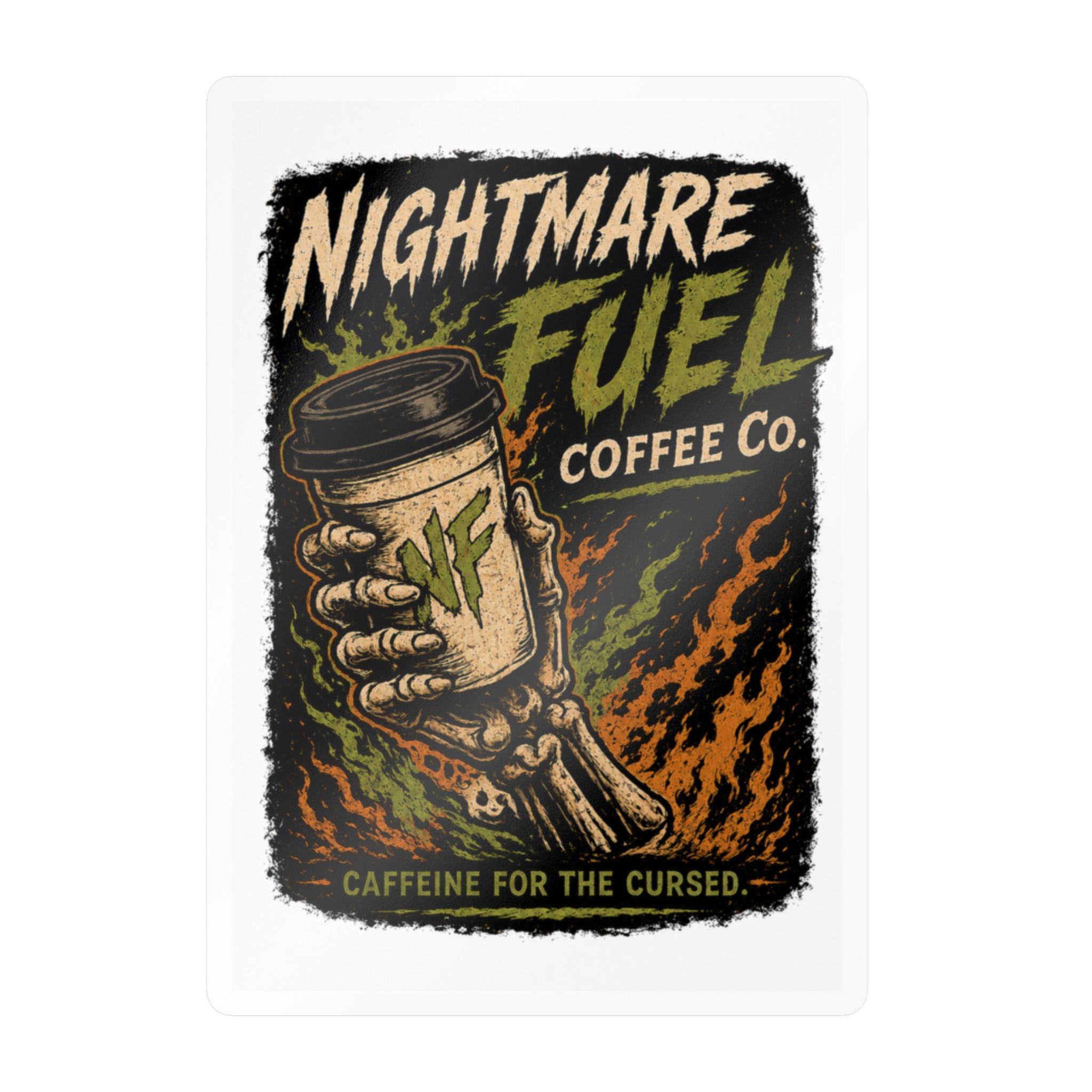 Cursed Caffeine Decal Sticker