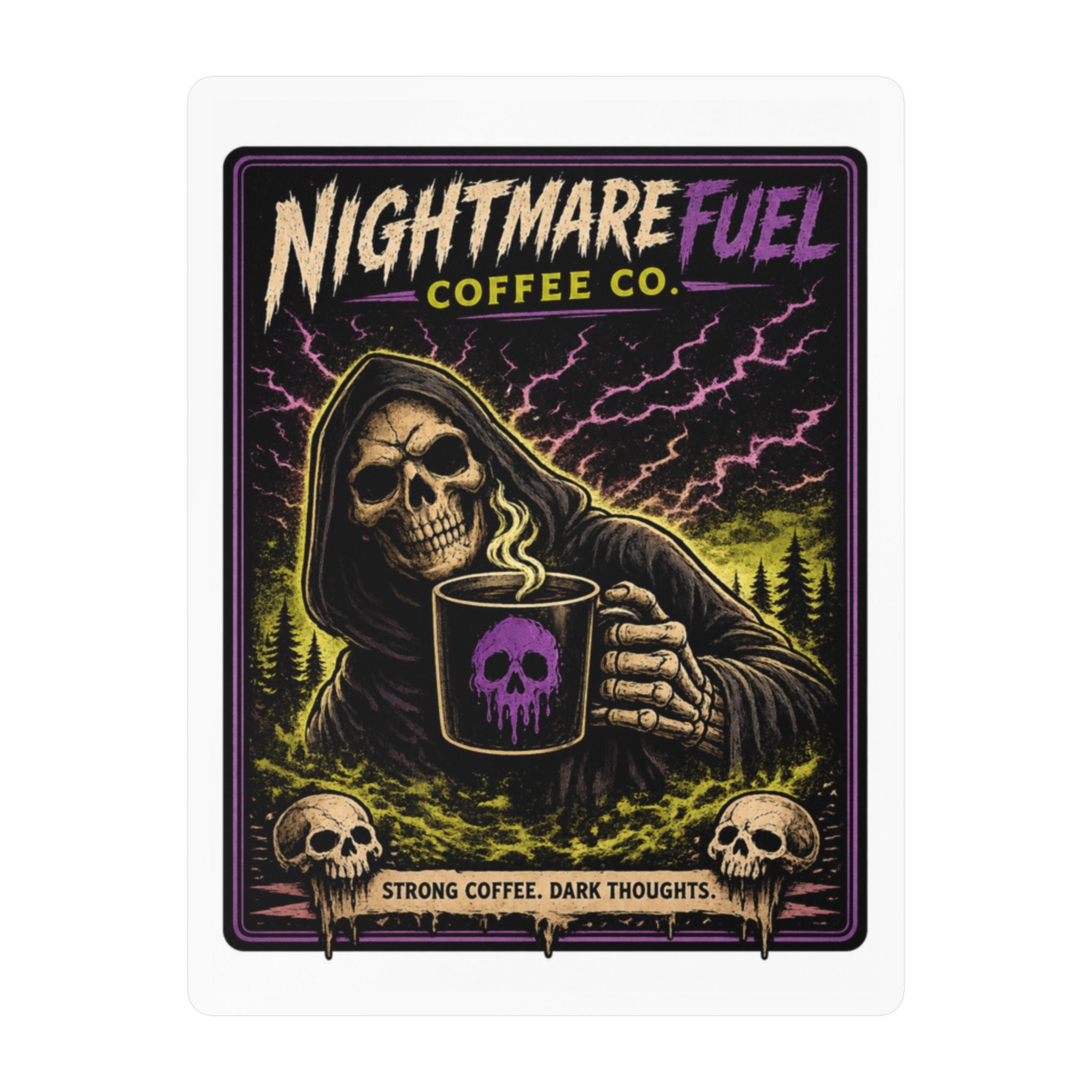 Grim Drinker Decal Sticker