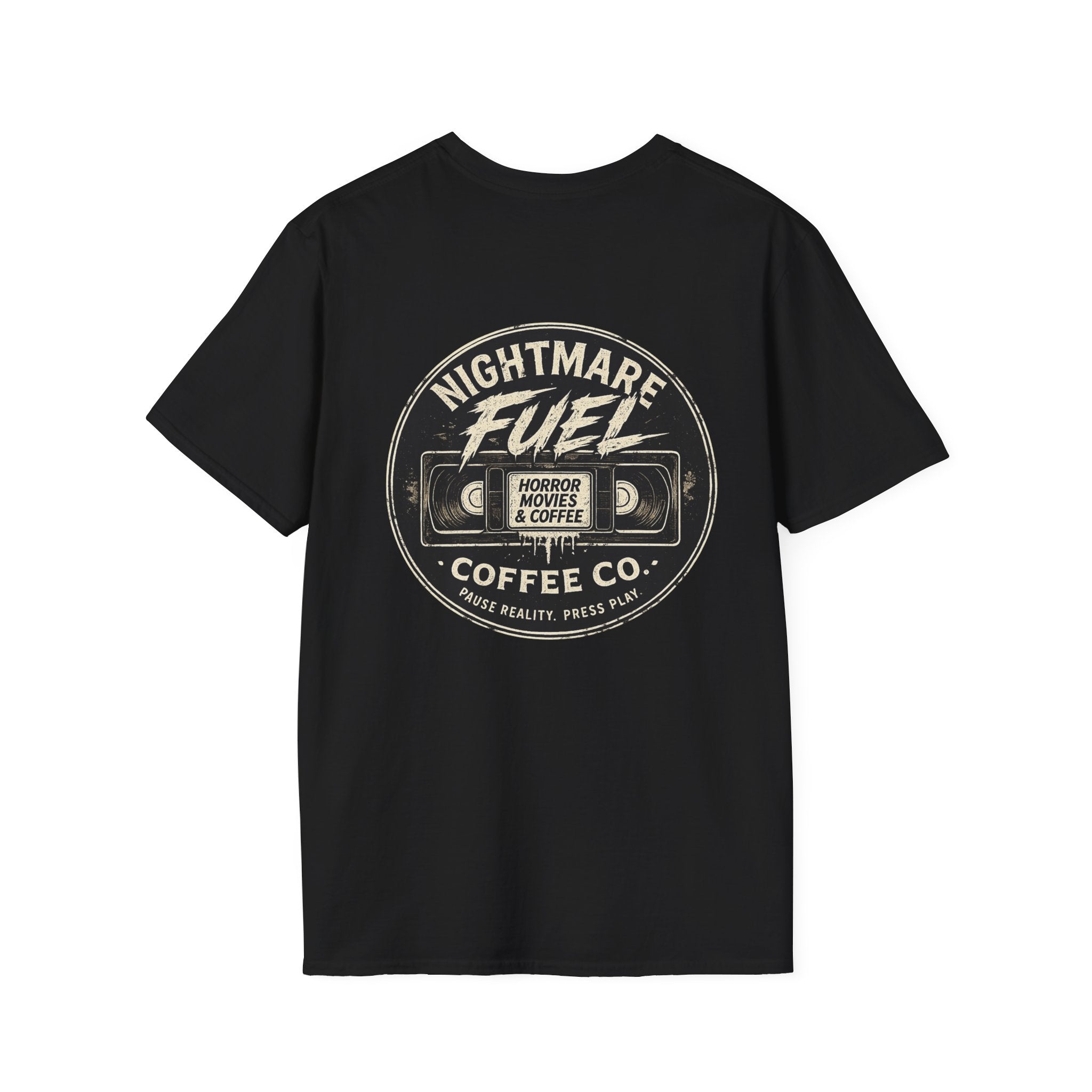 Black and White VHS Nostalgia T-Shirt