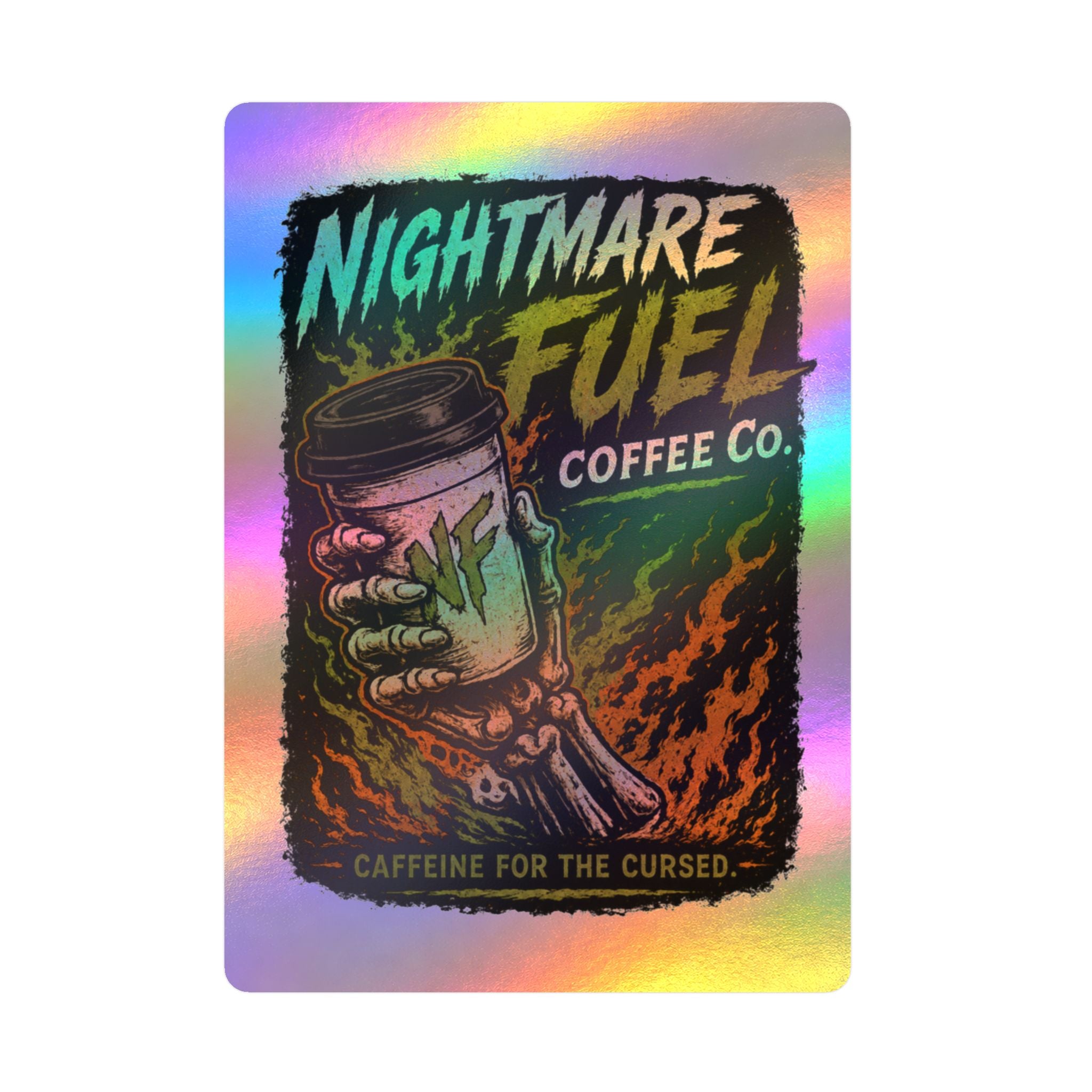 Cursed Caffeine Decal Sticker