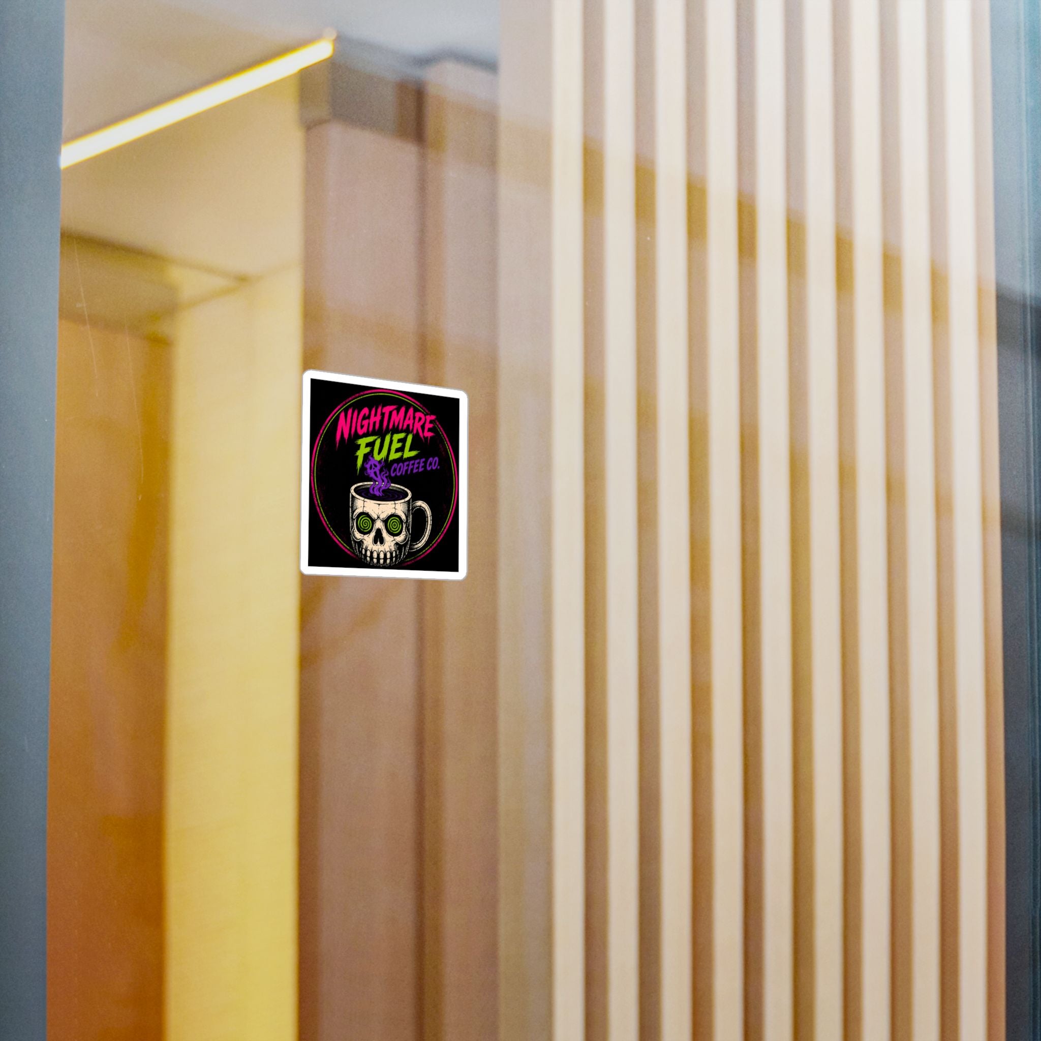 Neon Logo Decal Sticker